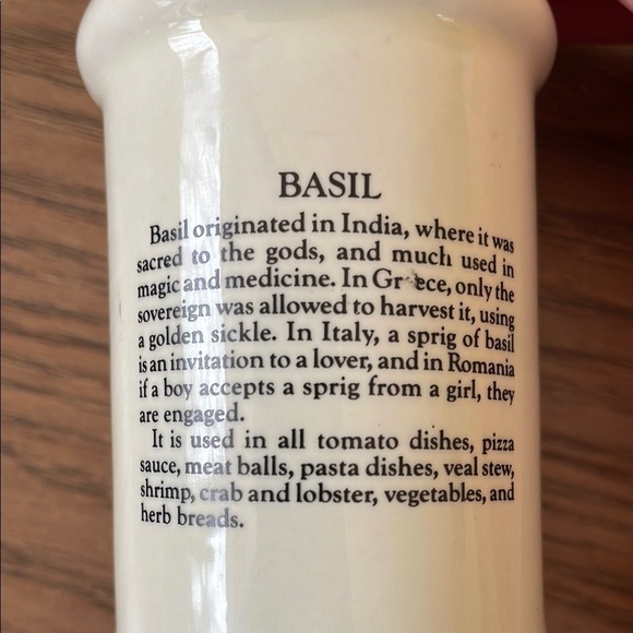 Vintage J.S.N.Y Taiwan Hummel Style Ceramic Spice Jars Onion Basil Children - Picture 5 of 6